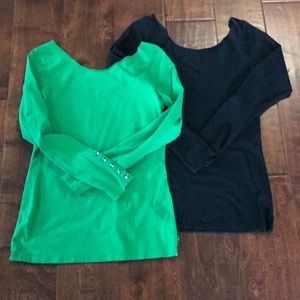 Bundle of 2 Matilda Jane long sleeve ladies shirts